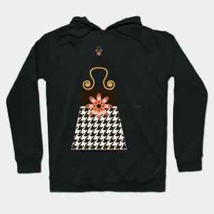 The Katy Bag / Black Licorice Houndstooth Hoodie